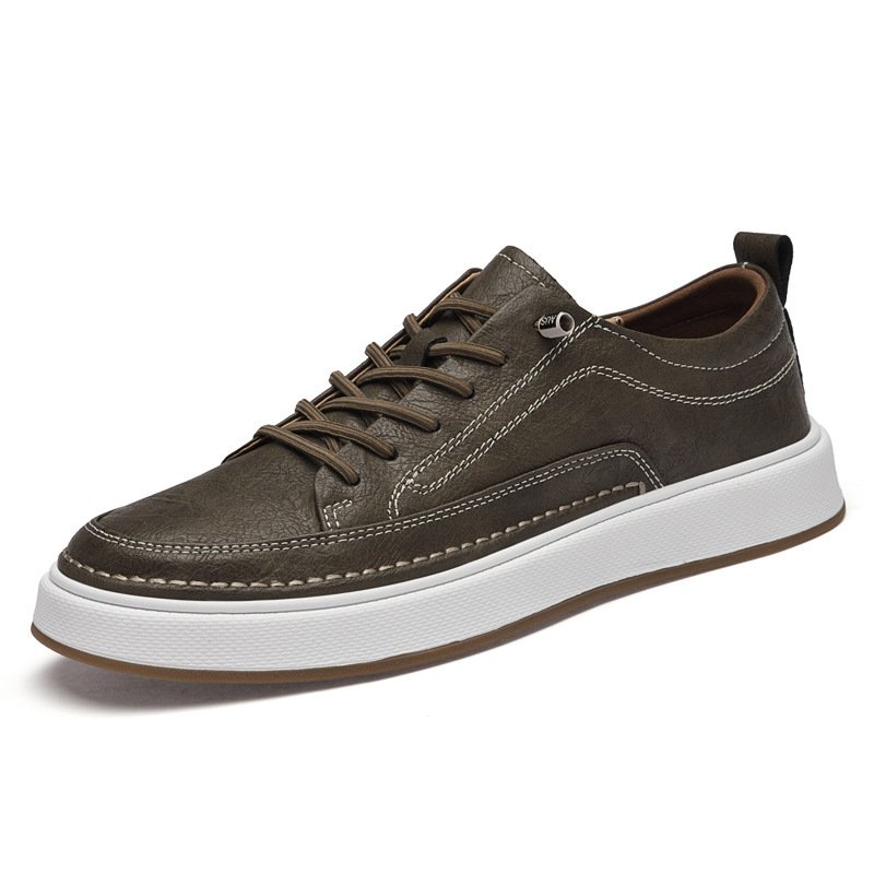 Simple Leather Sneakers - Image 5